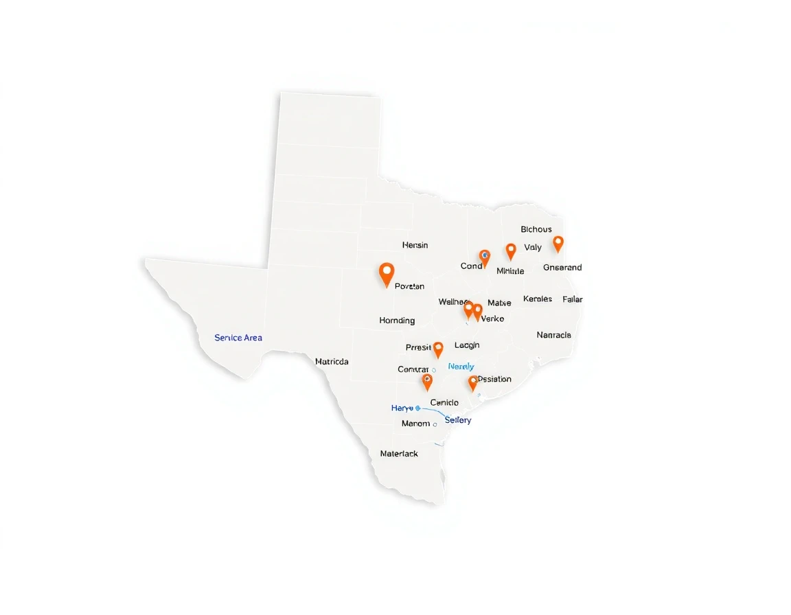 Water Damage Service Areas Map
